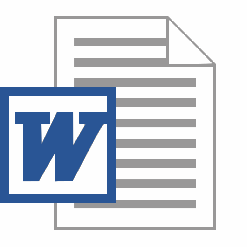 Word document symbol